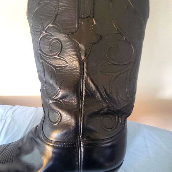 Lucchese Classic-Custume Black Western Leather Boots - Picture 5 of 8